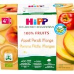 HIPP appel-perzik-mango 4-36M bio (4x100g)