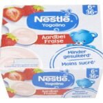NESTLÉ YOGOLINO aardbei 6m+ (4x100g)