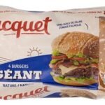 JACQUET hamburger brood reuze natuur (4st)