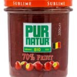 PUR NATUR aardbeien sublieme bio70% (350g)