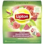 LIPTON Green tea raspb-pomegr (20 stuks)