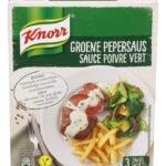 KNORR saus groene peper zakje (3x30g)
