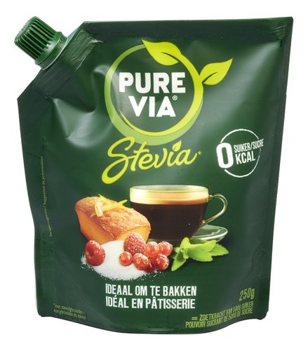 PURE VIA stevia kristalpoeder (250g) - Smartmarket - Supermarché en ligne  en Belgique!