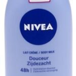 NIVEA Body Milk zijdezacht + pomp (400ml)