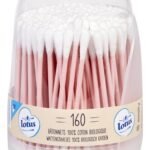 LOTUS wattenstaafjes papier doos (160st)