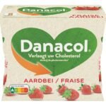 DANACOL 0% aardbei (6x100g)