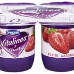 VITALINEA &Fruits aardbei 0% (4x125g)