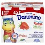 DANONINO drink aardbei (6x100g)